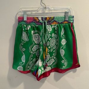 Zara Silk Handkerchief Style Shorts